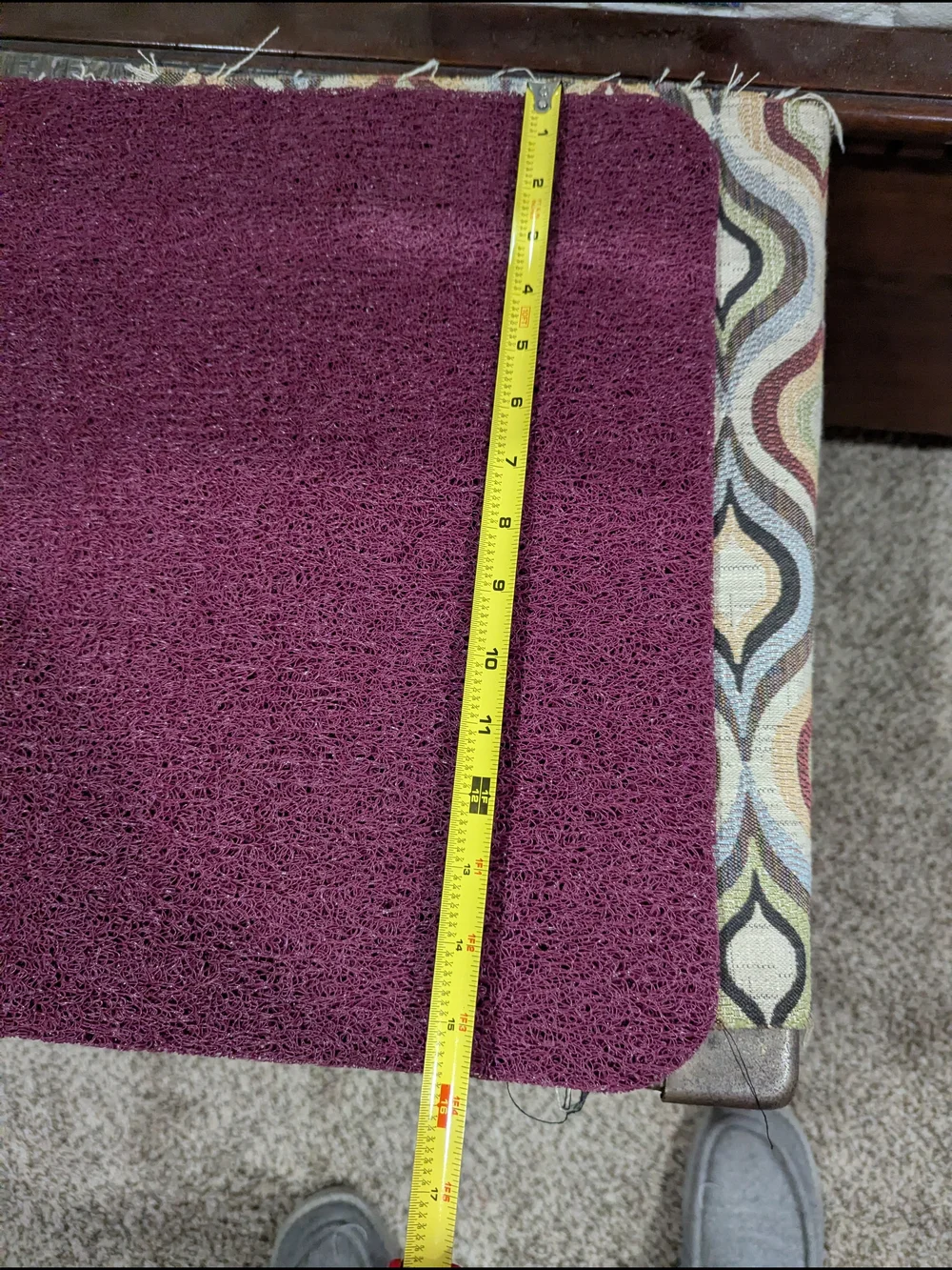 Maroon Bath Mats. 2 Total
